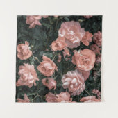 ソフトパステルピンクローズガーデン タペストリー (正面(横))