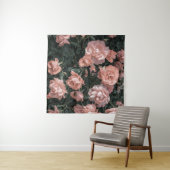 ソフトパステルピンクローズガーデン タペストリー (インサイチュ(横))