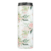 ソフトパステルピンクローズフラワーパターン タンブラー (裏面)