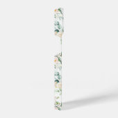 ソフトパステルピンクローズフラワーパターン iPhoneケース (右側面)