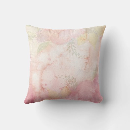 ソフトパステルピンク緑の水の色のネクタイ染料パターン アウトドアクッション (裏面)