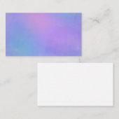ソフトパステルピンク、ブルー、ラベンダービジネスカード 名刺 (正面/裏面)