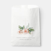 ソフトパステルピーチバラフローラクロスバンチバプテスマ フェイバーバッグ (正面)