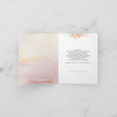 ソフトパステルフラワーベビーシャワーありがとう サンキューカード (内部)