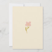 ソフトパステルフラワーベビーシャワー 招待状 (裏面)