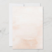 ソフトパステルフローラパンパスグラスブライダルシャワーティー 招待状 (裏面)