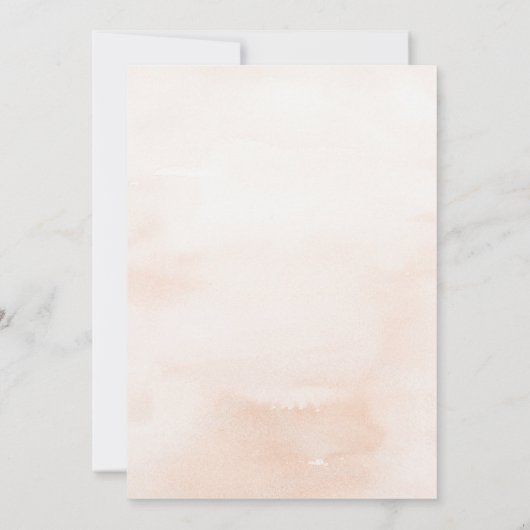 ソフトパステルフローラパンパスグラスブライダルシャワーティー 招待状 (裏面)