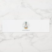 ソフトパステルベージュロケット船 ペットボトルラベル (シングルラベル)