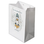 ソフトパステルベージュロケット船 ミディアムペーパーバッグ (裏面アングル)