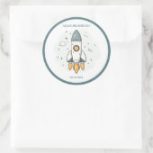 ソフトパステルベージュロケット船 ラウンドシール (バッグ)