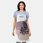 ソフトパステルホワイトトロピカルエプロン エプロン (着用した状態)