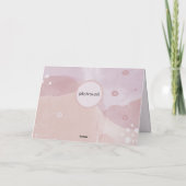 ソフトパステルボホハッピーバースデーカード サンキューカード (裏面)