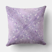 ソフトパステルマウヴフローラルパターン装飾用クッション クッション (裏面)