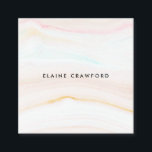 ソフトパステルモダンクリーム大理石灰パターン スクエア名刺<br><div class="desc">ソフトパステルモダンクリーム大理石灰パターン</div>