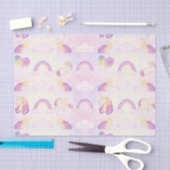 ソフトパステルユニコーン&レインボーズ 薄葉紙 (クラフト)