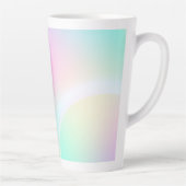 ソフトパステルレインボグラディエントのシェイプ カフェラテマグ (右)