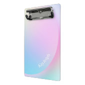 ソフトパステルレインボグラディエントのシェイプ ミニクリップボード (アングル2)