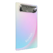 ソフトパステルレインボグラディエントのシェイプ ミニクリップボード (アングル)