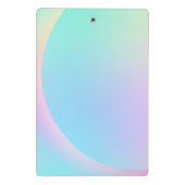 ソフトパステルレインボグラディエントのシェイプ ミニクリップボード (裏面)