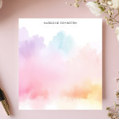 ソフトパステルレインボーウォーター色パーソナライズされた名 ノートパッド