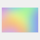 ソフトパステルレインボーグラディエントラッピング紙シート ラッピングペーパーシート (正面3)
