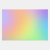 ソフトパステルレインボーグラディエントラッピング紙シート ラッピングペーパーシート (正面2)