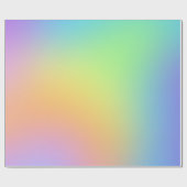 ソフトパステルレインボーグラディエントラッピング紙 ラッピングペーパー (フラット)