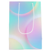 ソフトパステルレインボーグラデーションシェイプ ミディアムペーパーバッグ (裏面)
