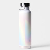 ソフトパステルレインボーネームトレンディーモダンミニマル ウォーターボトル (右面)