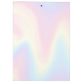 ソフトパステルレインボーネームトレンディーモダンミニマル クリップボード (裏面)