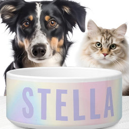 ソフトパステルレインボーネームトレンディーモダンミニマル ボウル