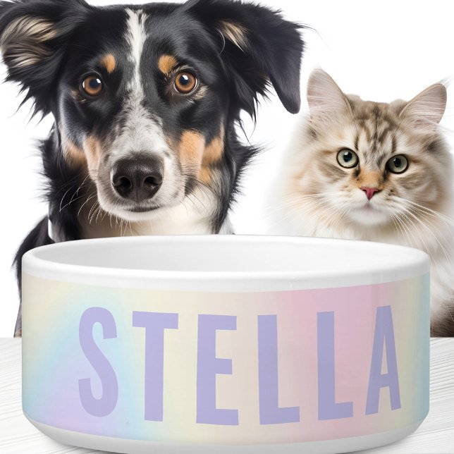 ソフトパステルレインボーネームトレンディーモダンミニマル ボウル (クリエイターアップロード済み)