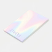 ソフトパステルレインボーネームトレンディーモダンミニマル ポストイット (アングル)