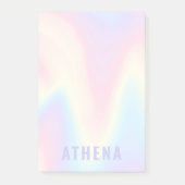 ソフトパステルレインボーネームトレンディーモダンミニマル ポストイット (正面)