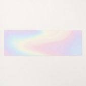 ソフトパステルレインボーネームトレンディーモダンミニマル ヨガマット (裏面(横))