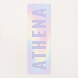 ソフトパステルレインボーネームトレンディーモダンミニマル ヨガマット