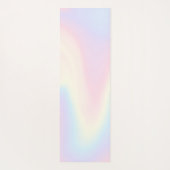 ソフトパステルレインボーネームトレンディーモダンミニマル ヨガマット (裏面)