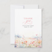 ソフトパステルワイルドフラワーズ サンキューカード (正面)