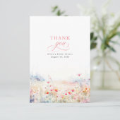 ソフトパステルワイルドフラワーズ サンキューカード (スタンド正面)