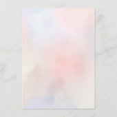 ソフトパステルワイルドフラワー結婚ズのメニュー メニュー (裏面)