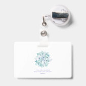 ソフトパステル吸肉性ヨギーシルエット名バッジ バッジ (伸縮クリップ付きの裏面)