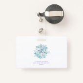 ソフトパステル吸肉性ヨギーシルエット名バッジ バッジ (裏面リトラクタブル付き)