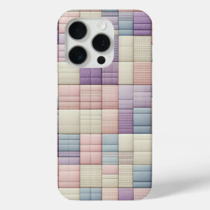 ソフトパステル幾何学ブロック フォンケース - アブストラクト iPhone 15 PROケース
