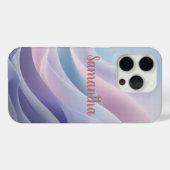 ソフトパステル抽象芸術ウェーブズドリーミー流体デザイン Case-Mate iPhoneケース (裏面 (横))