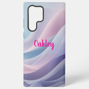 ソフトパステル抽象芸術ウェーブズドリーミー流体デザイン SAMSUNG GALAXY S22 ULTRAケース
