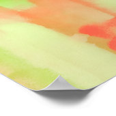 ソフトパステル抽象芸術ウォーター絵画カラー ポスター (角)