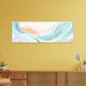ソフトパステル抽象芸術ウォール キャンバスプリント (インサイチュ (リビング))