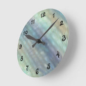 ソフトパステル抽象芸術 ラウンド壁時計 (傾斜)
