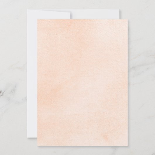 ソフトパステル水カラーフローラベビーシャワー 招待状 (裏面)