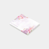 ソフトパステル水彩フローラ(名前をカスタムする) ポストイット (アングル)